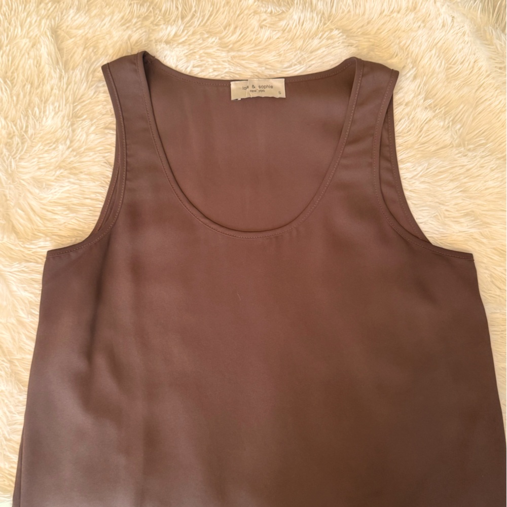 Lola & Sophie Sheer Sleeveless Top, S